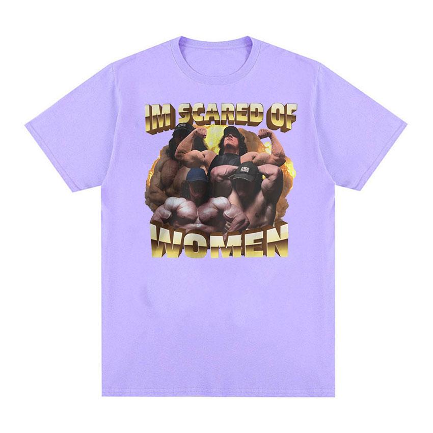 

Я боюсь женщин, Сэм Сулек, забавная футболка для спортзала, мужская футболка высокого качества в стиле ретро, ​​модные хлопковые футболки большого размера, одежда унисекс