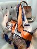 Hedvábný Dlouhý Šátek Dámský 100% Přírodní Hedvábí Šátky na Hlavu Stylové Šály Přehozy Jaro Léto Elegantní Tenký Pašmína Foulard Femme