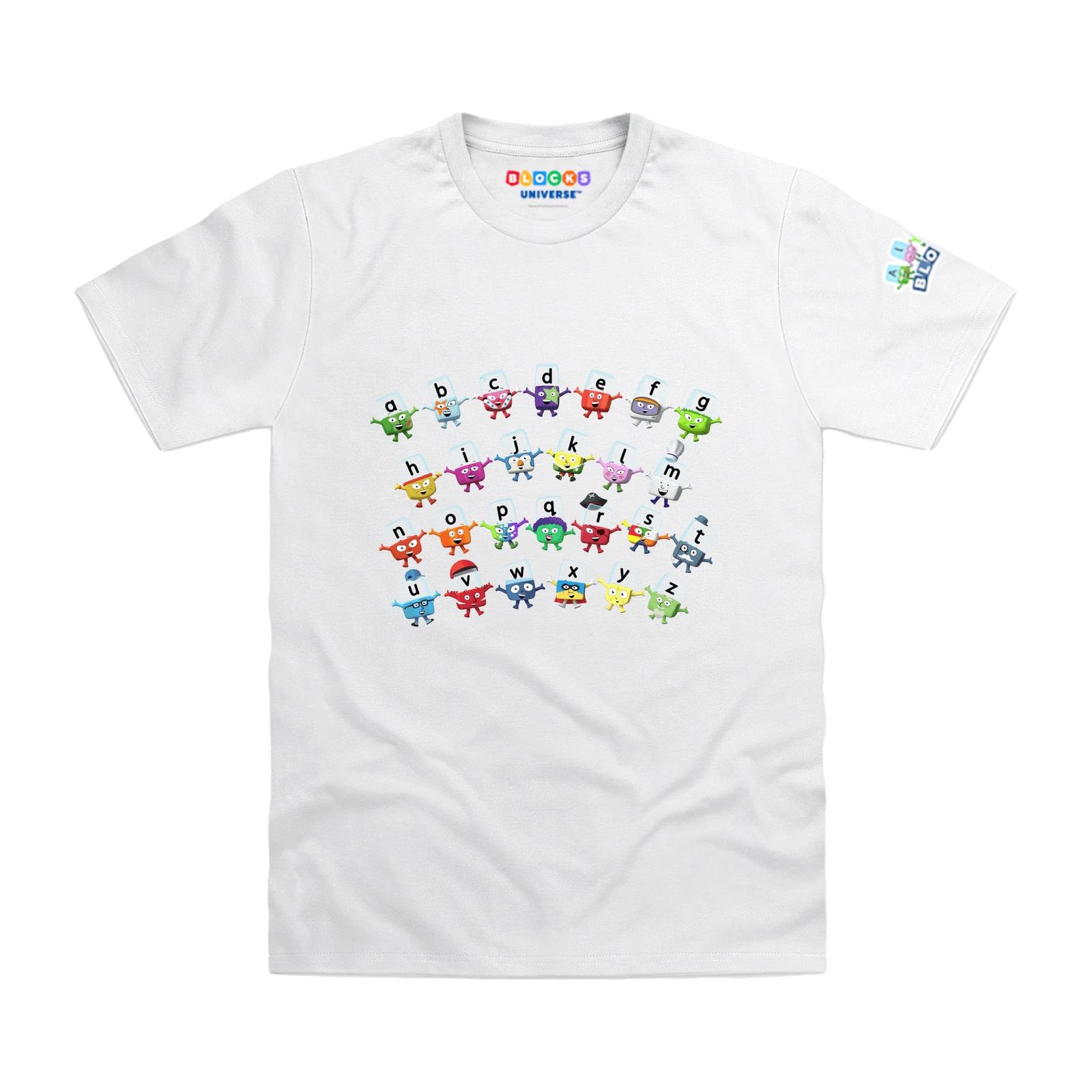 Officially Licensed Alphablocks A to Z Kids T-Shirt 160