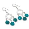 Green Onyx Gemstone Handmade 925 Sterling Silver Jewelry Earring 2.29" KJ-731