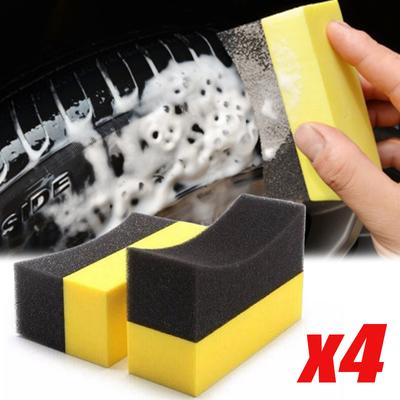 Brosse éponge de nettoyage de roue de voiture, cirage, polissage, essuie-glace, éponge, outils, aspiration d'eau, nettoyage, brosse de lavage, accessoires