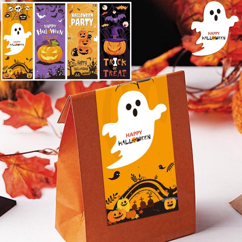 Happy Halloween Stickers Label to Seal Goodie BagsCandy BoxesCookie BagsHalloween Decoration Wrapping Party Supplies Favors.