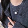 Minimalist Water Drop Pendant Necklace Sweater Chain