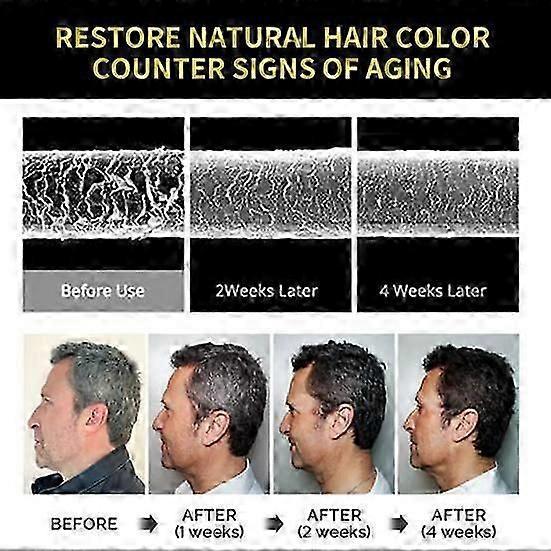 100ML 3-in-1 Hair Color Shampoo Ammonia-Free Herbal Ingredients Moisturising Protecting Hair Black Hair Dye
