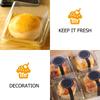 100Pcs Safe Food Grade Square Packaging Box Transparent Lid Cake Dessert Container for Bakery Items Wedding Birthday Anniversary