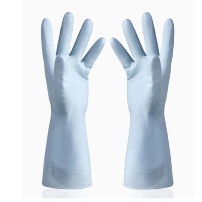 Rubber Cleaning Gloves Reusable Thickened Durable Waterproof Prevent Slip Kitchen Washing Gloves