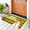 Christmas Crystal Velvet Door Mat: Dirt-Resistant, Easy-Care Entryway Foot Pad