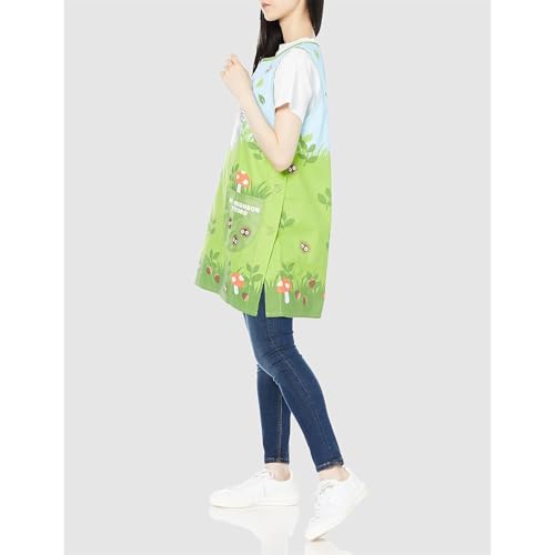 Marushin Ghibli Apron for Women, Perfect for Nursery School Teachers, Featuring My Neighbor Totoro and Totoro in the Field, Cute Orchid-Shaped Apron f