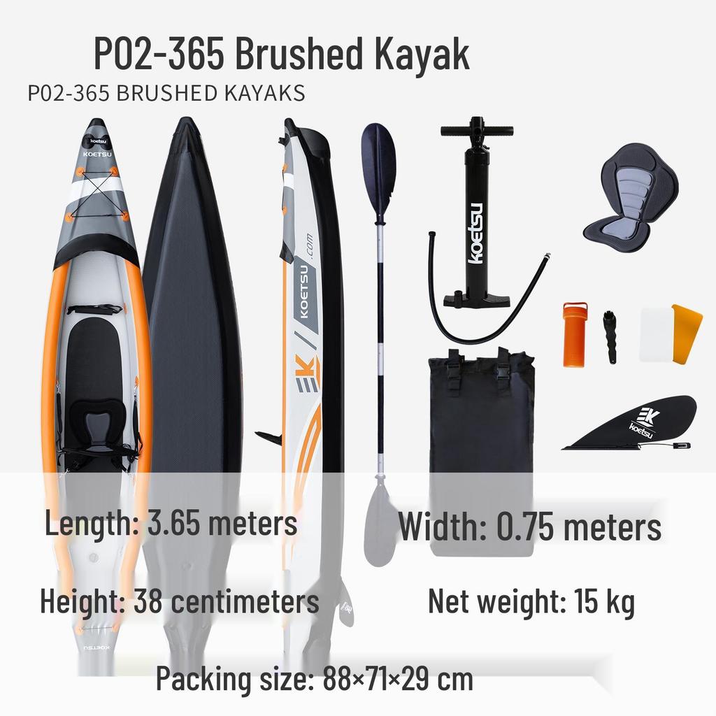 KOETSU Two-Person Drop-Stitch Inflatable Kayak