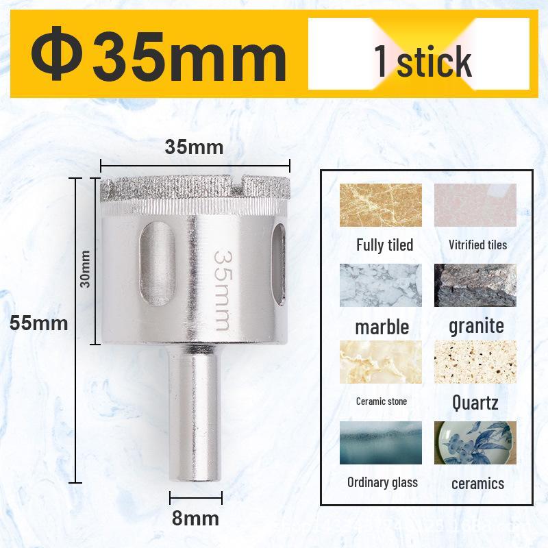 Alloy Glass & Tile Hole Drill Bit Set