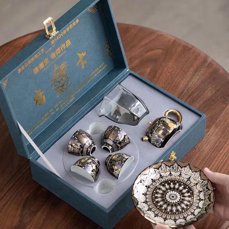 Chaxun Handmade Ceramic Thangka Teaware