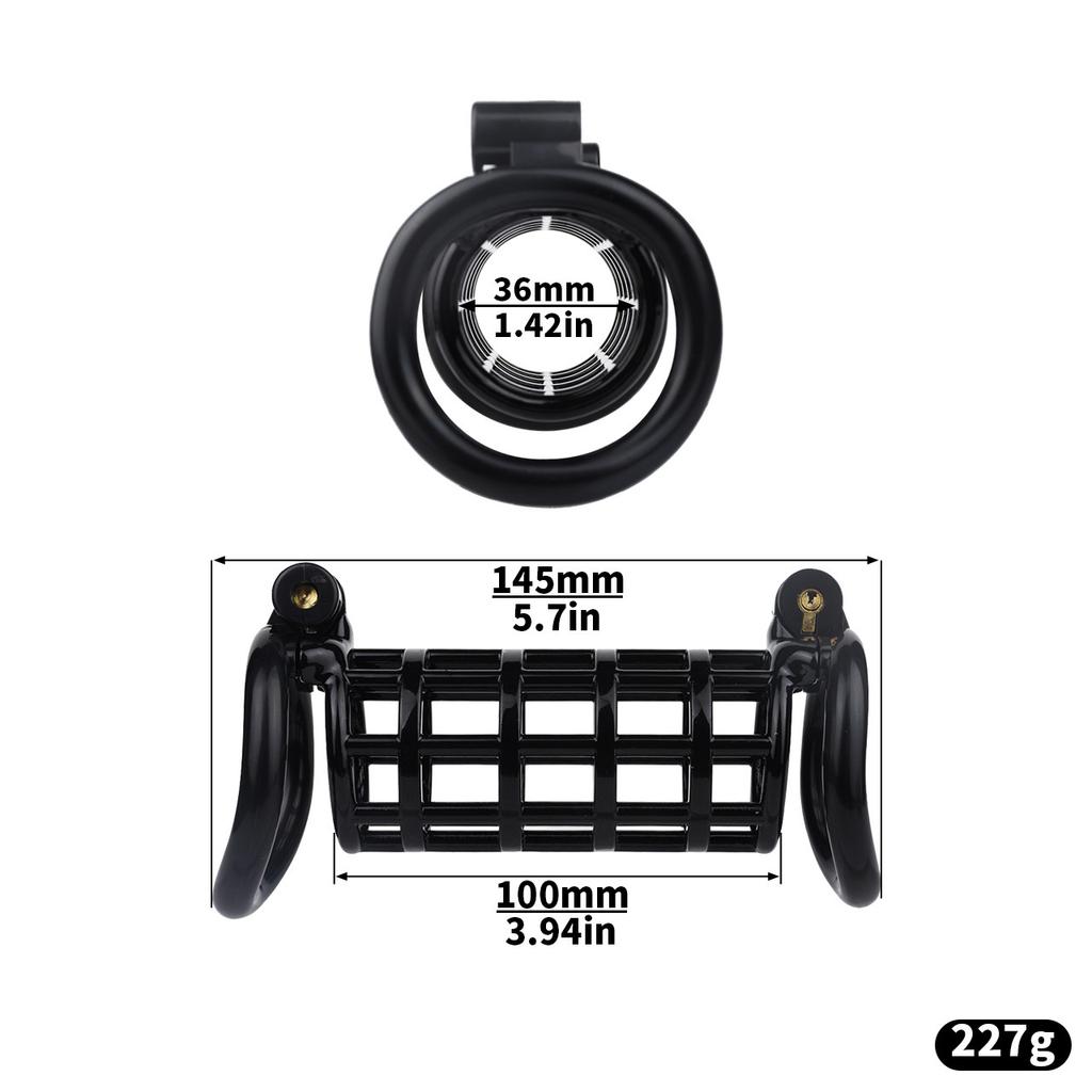 Cinturón de Castidad de Resina CB Lock de Doble Uso para Hombre Jaula para Pene Esclavo Gay Cuckod Cinturón de Castidad Anillo para Pene BDSM