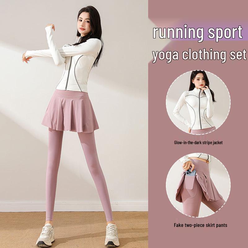 Women's Quick-Dry Yoga & Running Suit 2024 - High-End Fashion for Morning Runs & Hiking Fitness