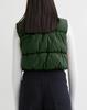 Womens Cropped Puffer Vest Zip Up Sleeveless Lightweight Padded Winter Outerwear