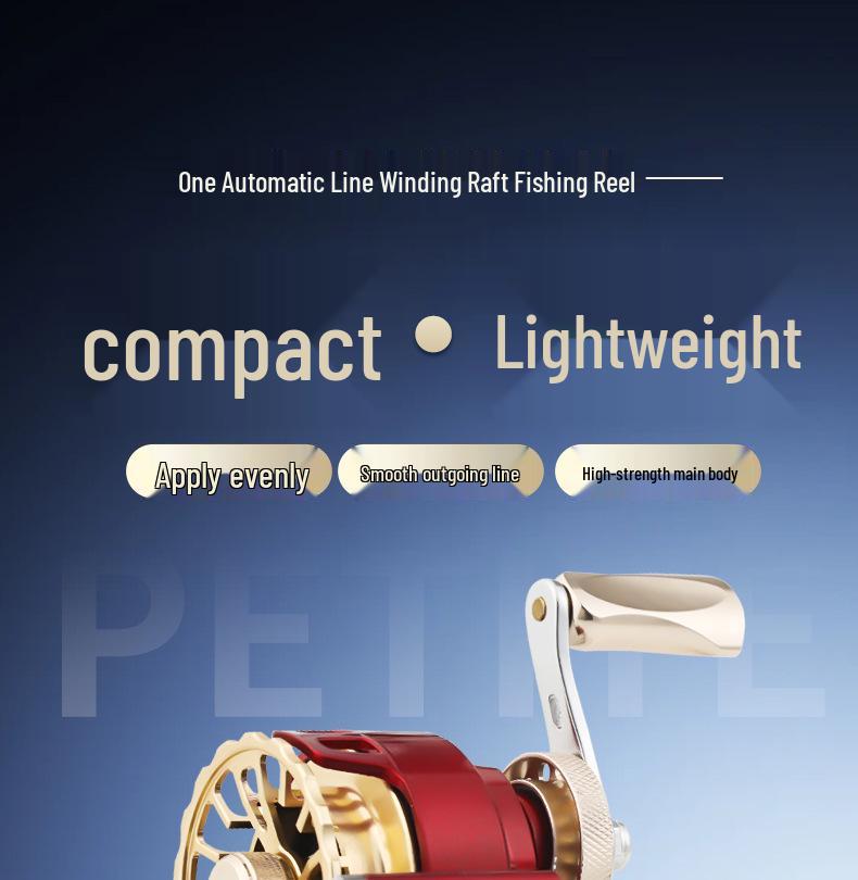 Kemeilong Red Devil 50: Ice & Raft Fishing Reel with Front Drag & Micro Jigging Capability