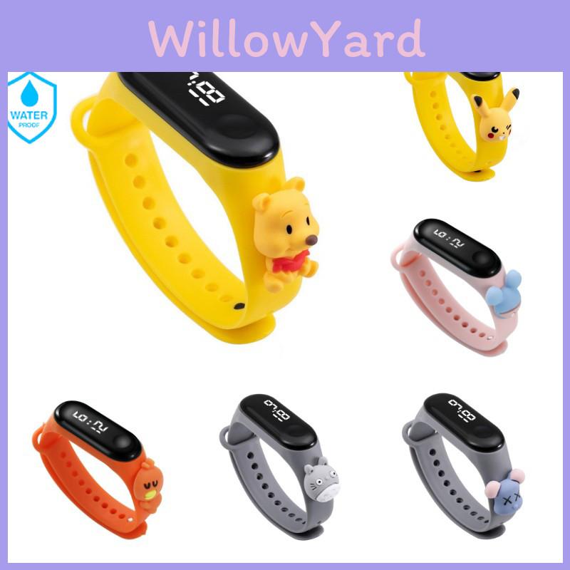 Pokemon Pikachu Kids Led Watch Touch Screen Silicone Strap Waterproof School Gift
