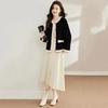 KAISER Women's Lamb Shearling Round Neck Coat