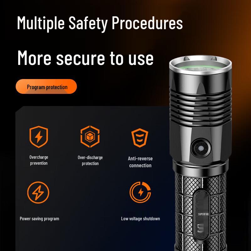 SupFire L5-S LED Rechargeable Flashlight
