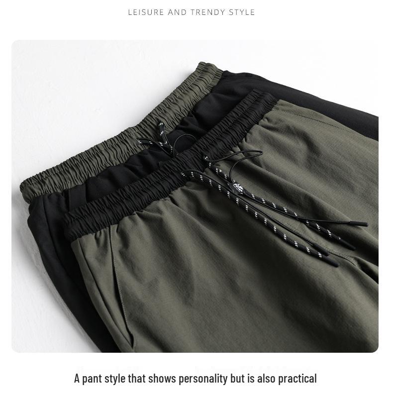 Men's Loose Fit Casual Pants K213 - Comfortable Outdoor Workwear for Spring and Summer