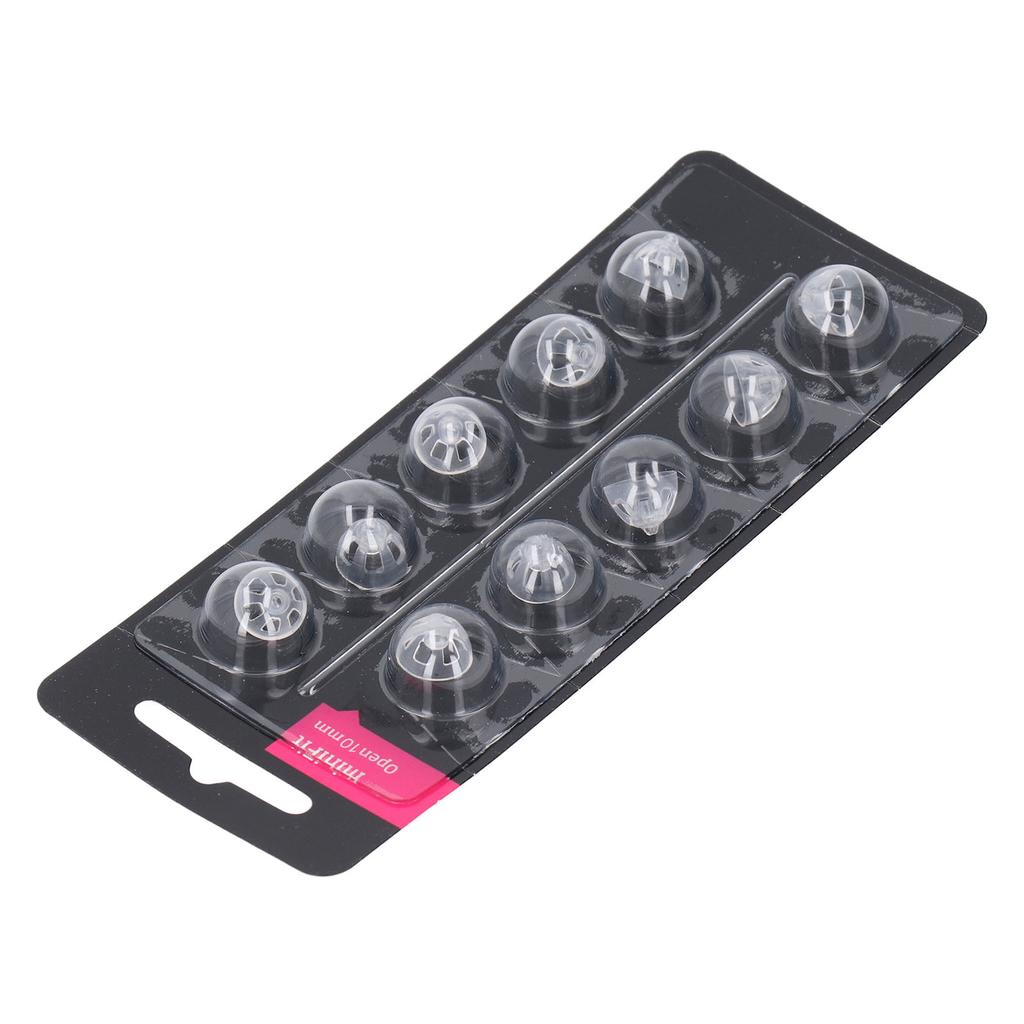 20pcs Hearing Instruments Dome Open Ear Tip Highly Transparent Single Layer Silicone Hearing