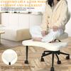 Yoga Meditation Chair with Back Support, Adjustable Cross-Legged Office Chair with Wheels