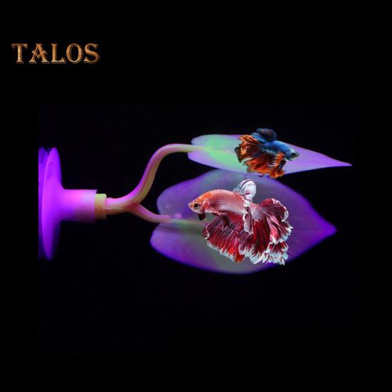 Fish Tank Leaf with Suction Cup Eco-friendly Vibrant Color Simple Installation Small Fish Tank Leaves Rest Bed Aquarium Supplies