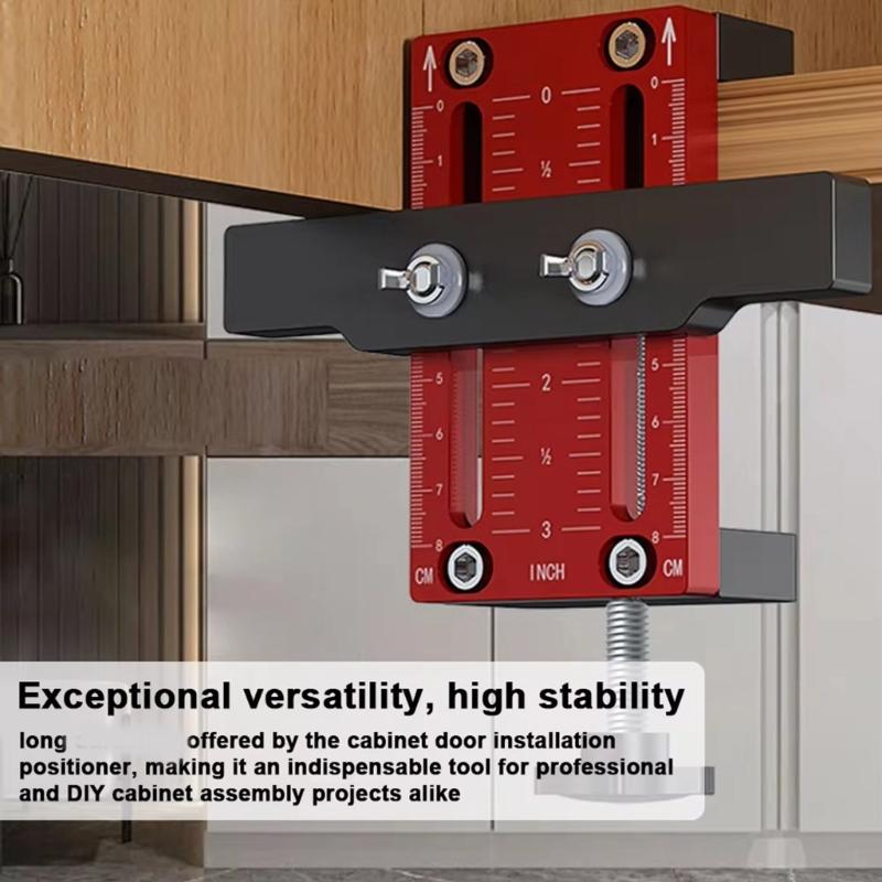 Aluminum Cabinet Hardware Jig Aluminum Cabinet Door Locators Tool for Excellent Door Positioning in Home Renovations