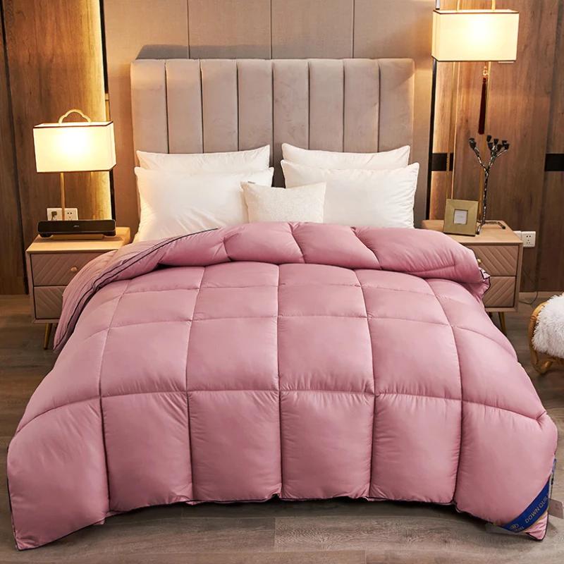 

95% White Goose Bed Duvet Super King Size Duvet Luxurious Goose Feather & Down Quilt Anti Allergen Ultra Bounce Hollowfibre Quil 150x200cm 2kg