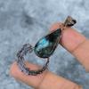 Pear Natural Labradorite Copper Electroformed Friendship Day Anniversary Pendant VP-14