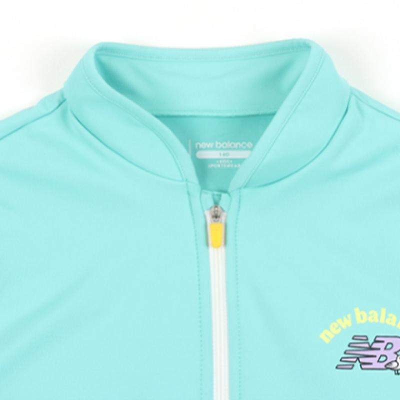 New Balance Kids Girls Rash Guard Setup Mint