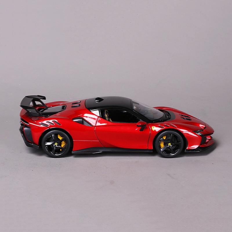 In Stock New Bburago 1:24 Ferrari Sf90 Xx Stradale Red Alloy Miniature Diecast Model Ferrari Sports Racing Car Toys Kids Gift