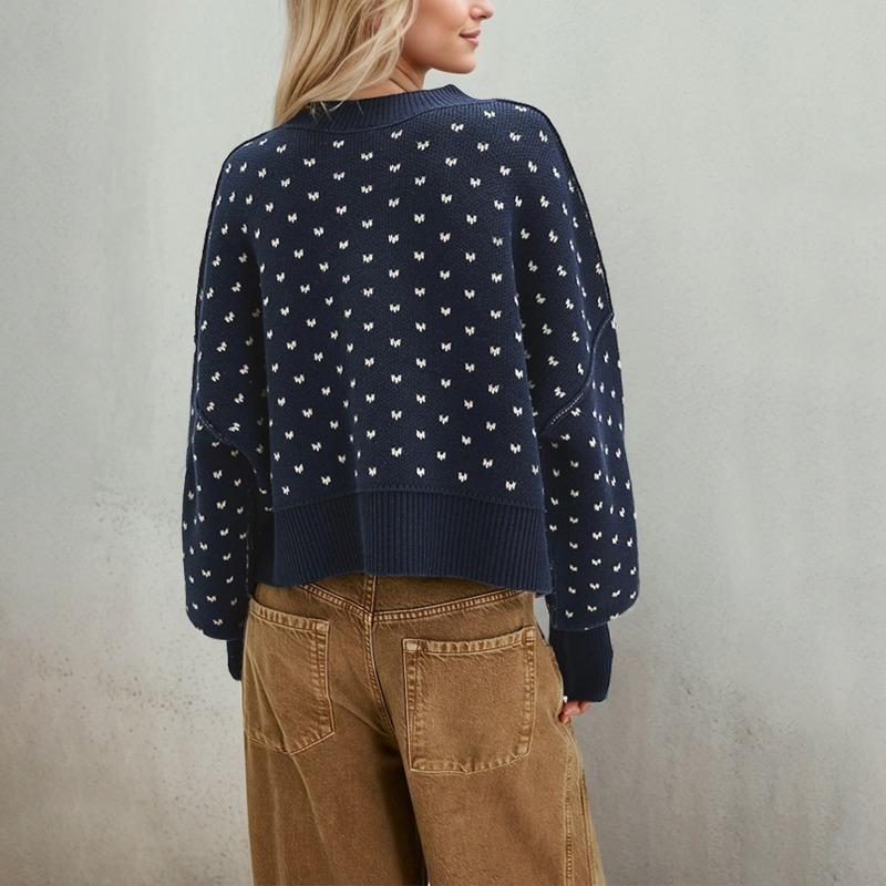 YYFS Women's Fashion Casual Fall Winter Love Letter Print Long Sleeve O-Neck Tops Women's Clothing Woolen Knitwear Sweaters