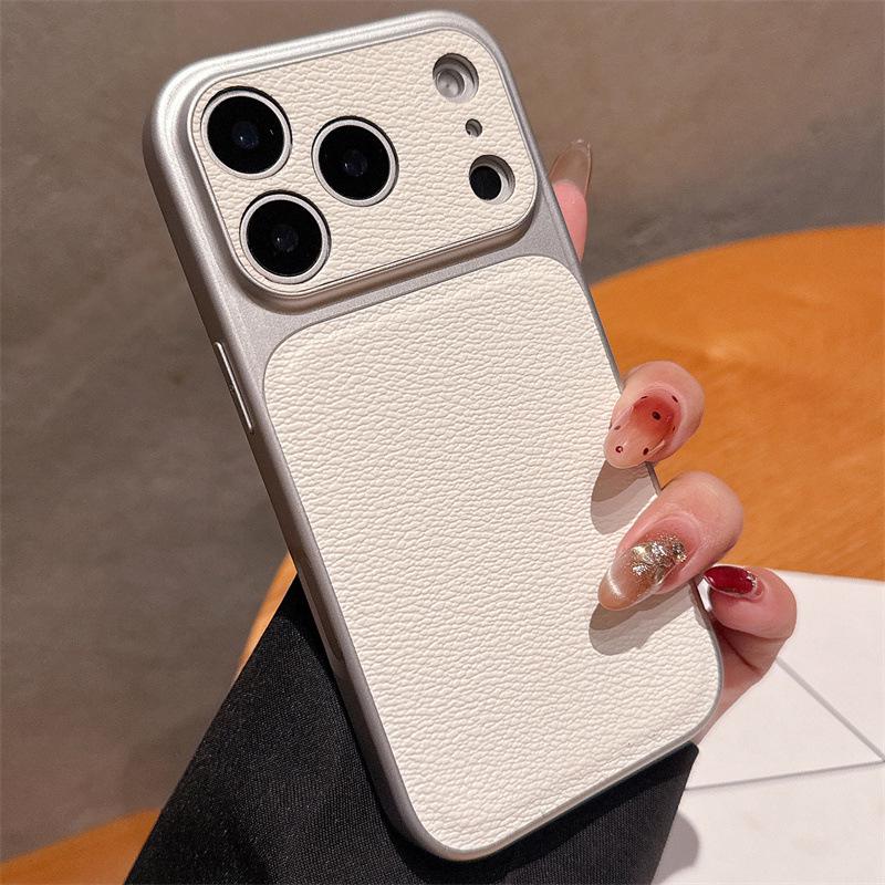 

Transformable iPhone 17 Pro Max Case with Lychee Pattern - Compatible with iPhone 14 iPhone 16 Pro