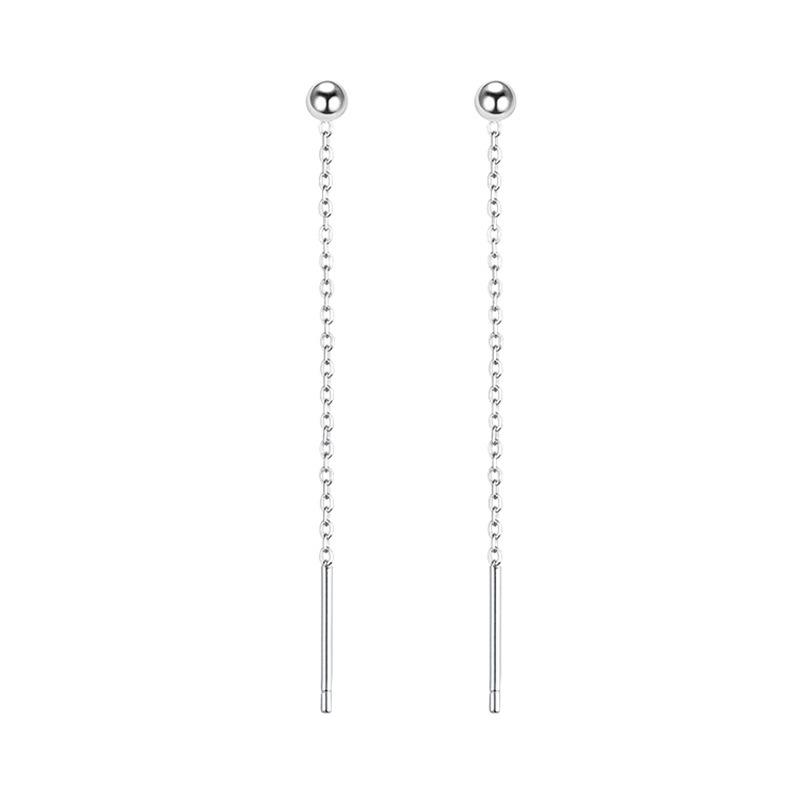 Elegant Long Tassel Bead Earrings Fairy Drop Dangle Studs Comfortable For Sleeping Wear Hypoallergenic Jewelry