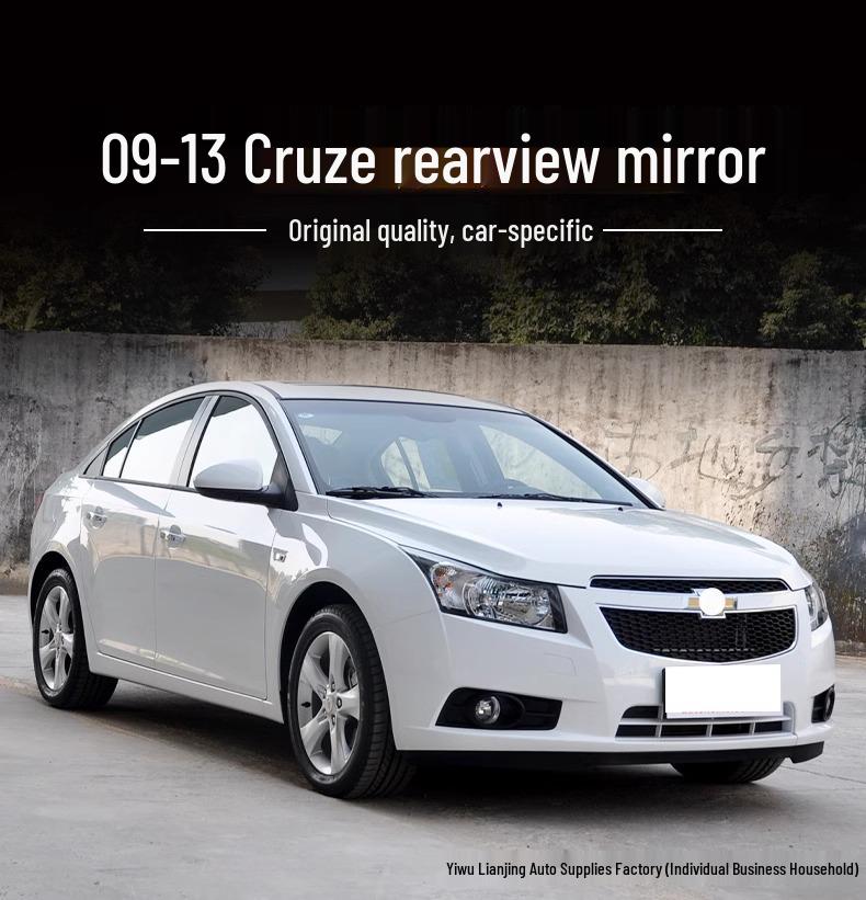 For 09-16 Chevrolet Cruze Rearview Mirror: Reflector Shell with Heating Lens