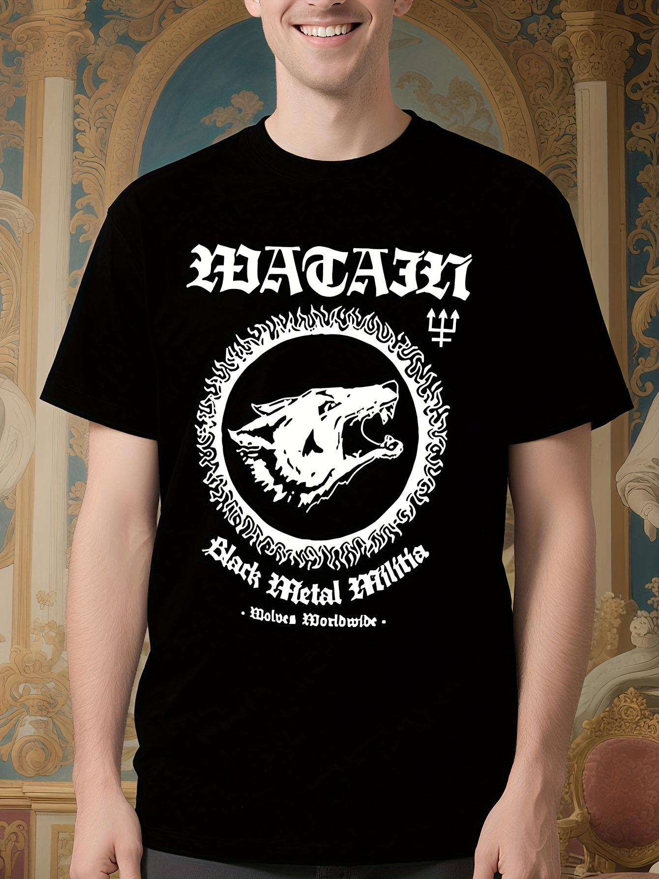 Watain Black Metal Militia Heavy Metal Graphic Tshirt - B... XXXXL