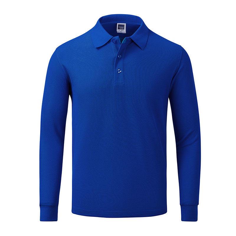 Custom Embroidered Long Sleeve Polo Shirt with Logo