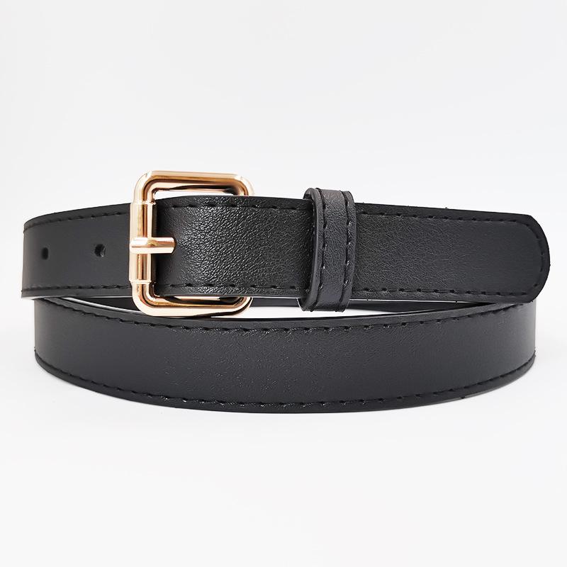 New Simple Women's Belt Korean Versatile PU Pin Buckle Belt Trendy and Fashionable Jeans Belt