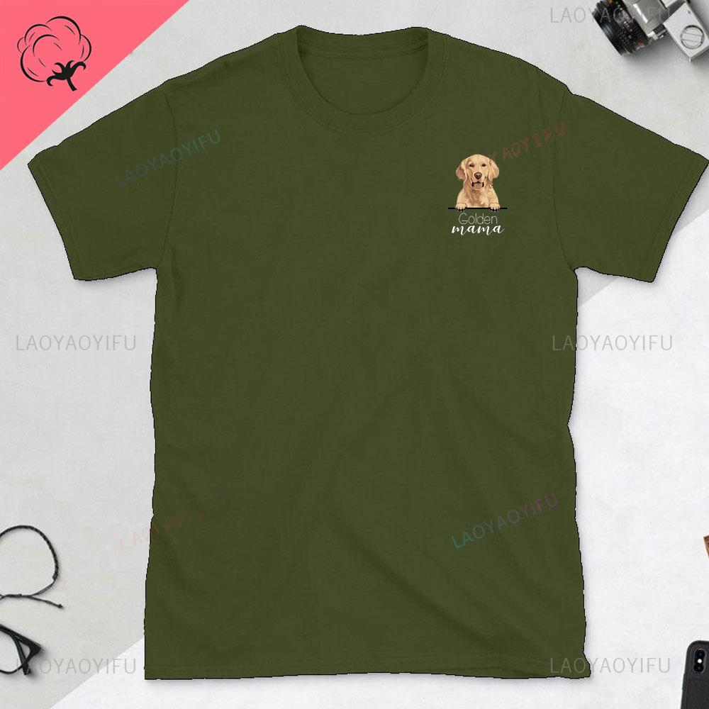Golden Retriever Gift Tshirt Life Is Golden Dog Man Gift Dog Dad TShirt Fathers Day Gift for Golden Retriever Lovers Tops