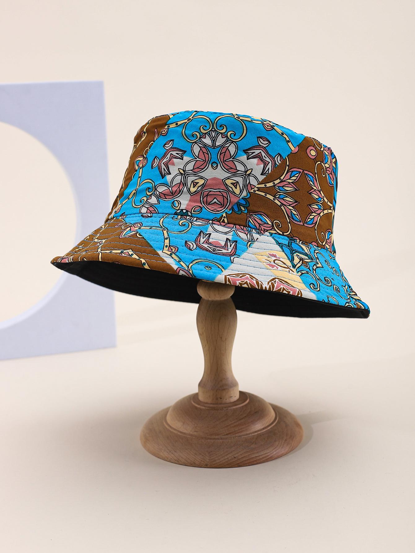 

Women s Spring Summer Graffiti Bucket Hat Hip-Hop Flat Brim Street Dance KPOP Fashion Outdoor Sunshade Trendy Cap Sun Hat Men 56-58CM