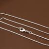 Korean Style 2MM Box Chain Necklace - Women's Simple Clavicle Chain, No Pendant, Short Necklace