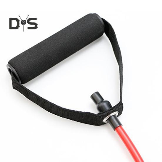 Fitness Resistance Band with Anti-slip Handle Portable Men Women Arm Shoulder Stretch Strength Training Leg Toning Exercise Elastic Strap Tension
