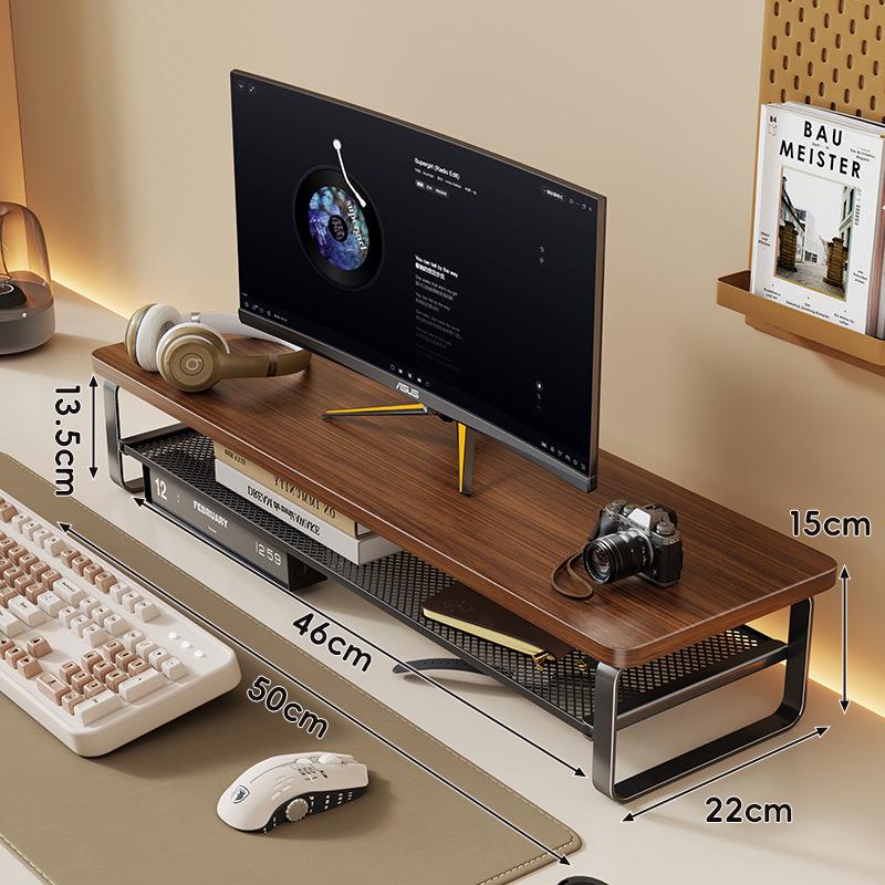 Office Desktop Monitor Stand with Drawer for Storage and Organization