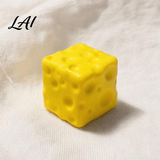 Cheese Cube Squeeze Toy Fake Toy Anxiety Relief Sensory Shape Stress Slow Rising Pinch Home Office Relaxation Tool Reduction Gadget