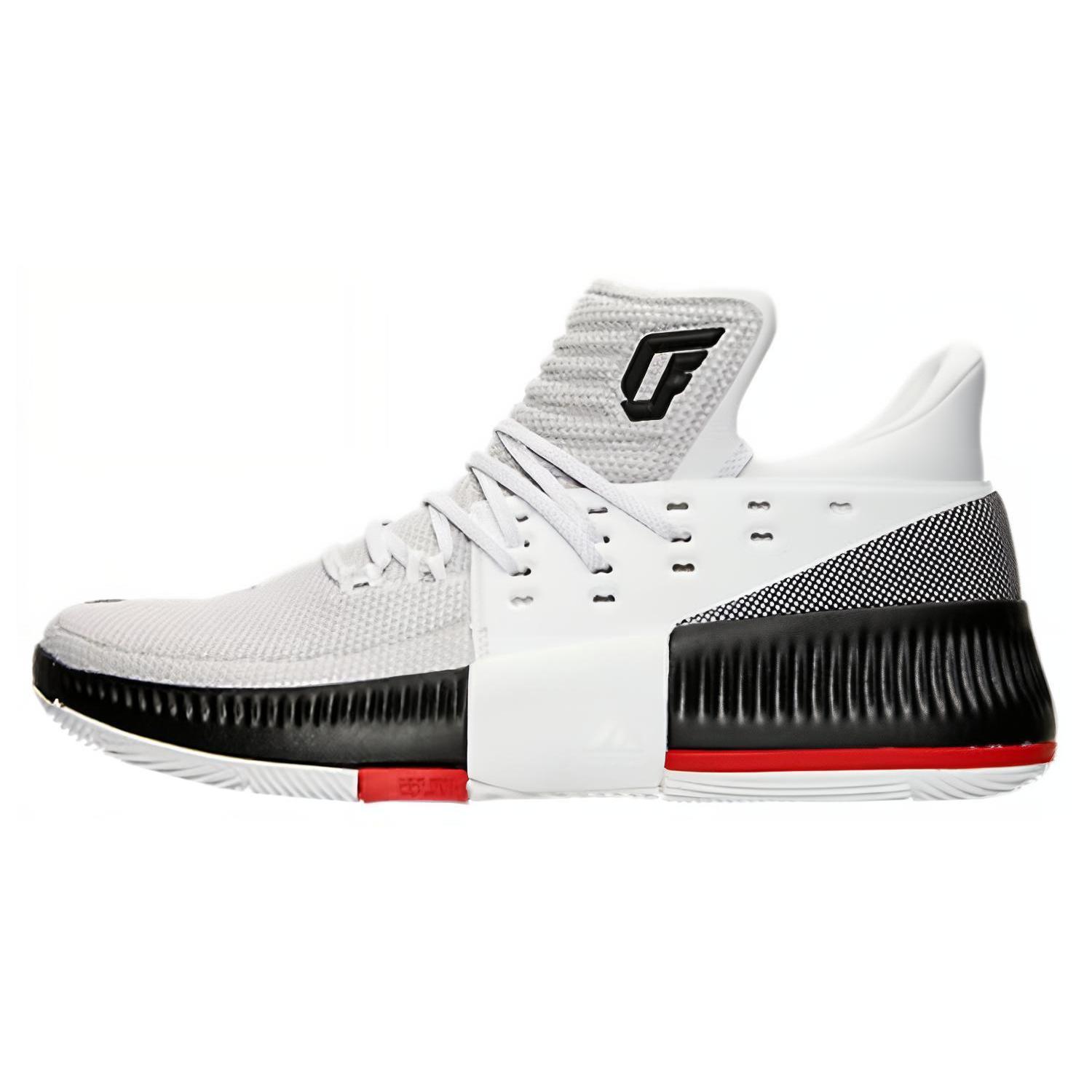 Adidas D Lillard 3 Rip City BB8268 41⅓ белый/чёрный