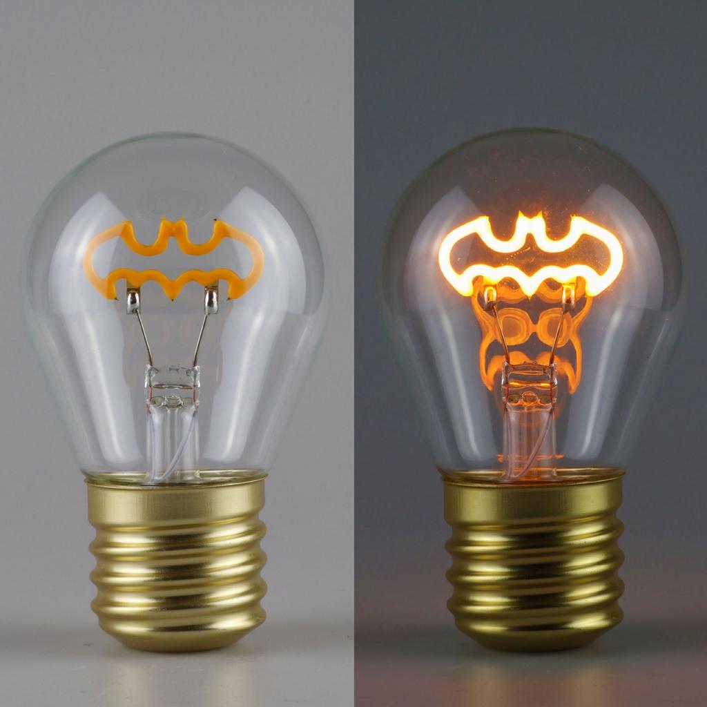 Niedliches Cartoon LED-Glühbirne Nachtlicht, Wiederaufladbar, Bunte Dekorative Tragbare Lampe