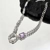 "European & American Double-Layer Love Necklace: Hip-Hop Inspired Long Sweater Chain for Women"