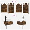 Bathroom Furniture Set 5 pcs Smoked Oak