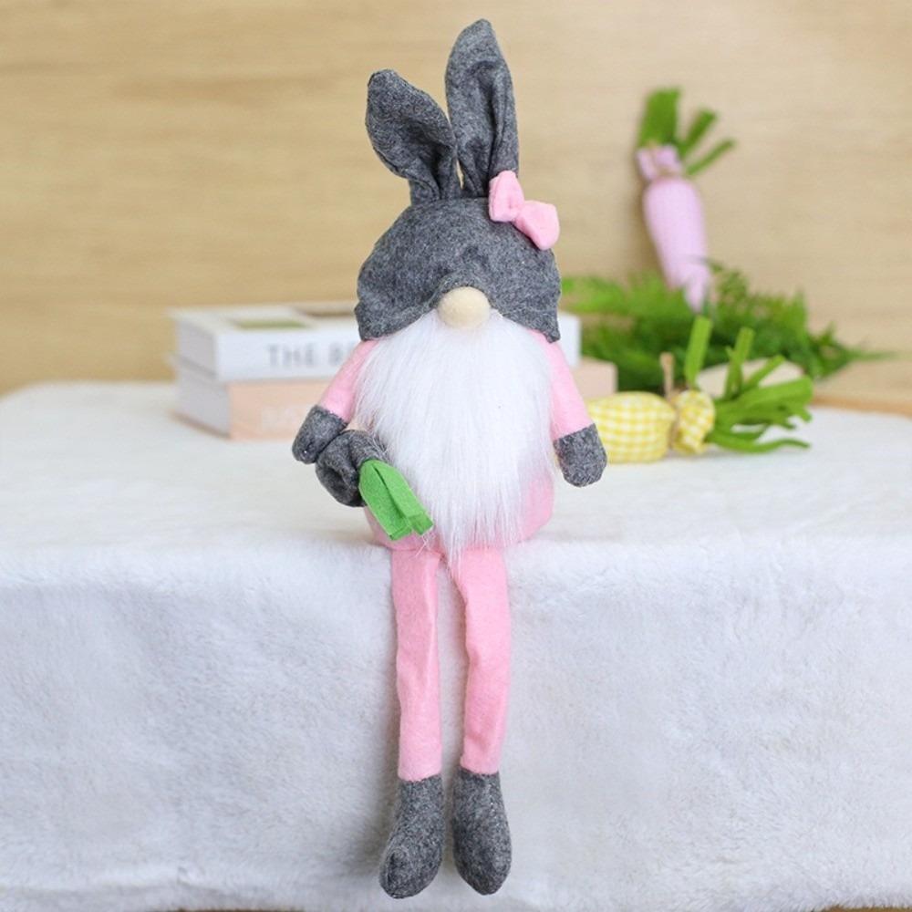 

Cute Long Legs Faceless Doll Carrot Fairy Pendants Creative Plush Gnome Dolls Party Style A