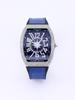Orologio da polso di lusso con diamanti per donna Orologio al quarzo alla moda ed elegante con cinturino in silicone Impermeabile luminoso Orologio Tonneau